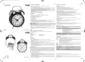 Manual TFA 60.1503 Alarm Clock