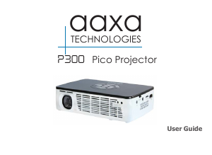 Manual AAXA P300 Projector
