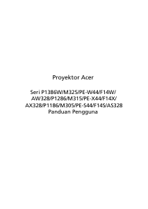 Panduan Acer P1186 Proyektor