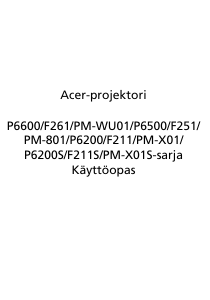 Käyttöohje Acer P6500 Projektori