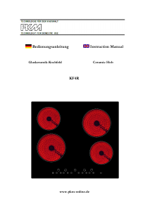 Handleiding PKM KF4R Kookplaat