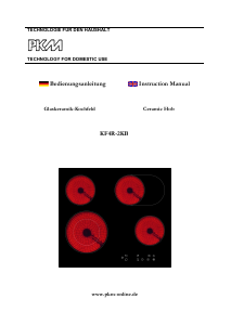 Handleiding PKM KF4R-2KB Kookplaat