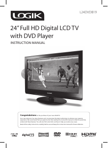 Handleiding Logik L24DVDB19 LCD televisie