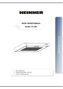 Handleiding Heinner CH-180 Afzuigkap