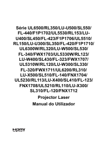 Manual Acer UL6500 Projetor