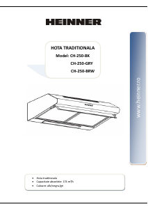 Manual Heinner CH-250 Hotă