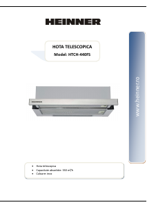 Manual Heinner HTCH-440FS Cooker Hood