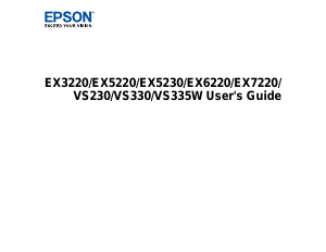 Manual Epson EX7220 Projector