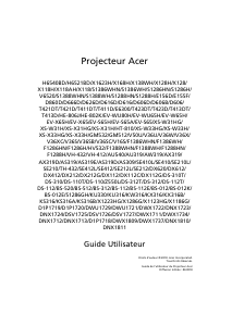 Mode d’emploi Acer X1123HG Projecteur