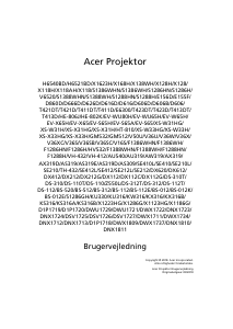 Brugsanvisning Acer X1223HG Projektor