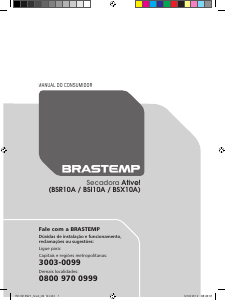 Manual Brastemp BSI10A Máquina de secar roupa