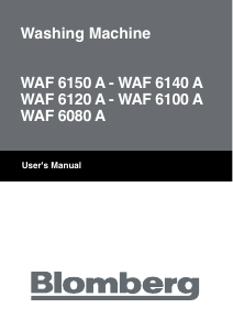 Manual Blomberg WAF 6080 A Washing Machine