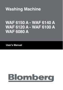 Manual Blomberg WAF 6140 A Washing Machine