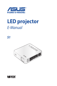 Manual Asus S1 Projector