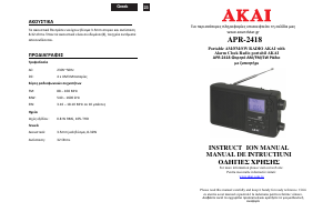 Εγχειρίδιο Akai APR-2418 Ραδιόφωνο