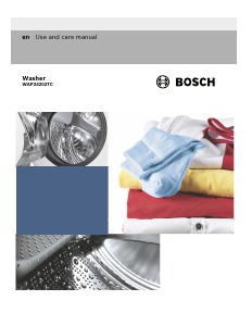 Manual Bosch WAP24202TC Washing Machine
