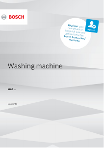 Manual Bosch WAT28461ME Washing Machine