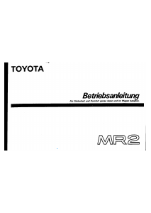 Bedienungsanleitung Toyota MR2 (1991)
