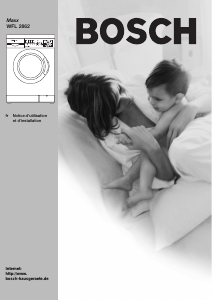 Manual Bosch WFL2862FG Máquina de lavar roupa