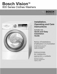 Bedienungsanleitung Bosch WFVC8440TC Waschmaschine