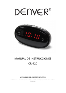 Manual de uso Denver CR-420 Radiodespertador