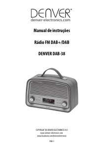 Manual Denver DAB-38 Rádio