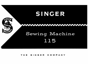 Manual Singer 115 Sewing Machine