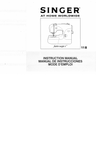 Manual de uso Singer 118 Featherweight II Máquina de coser