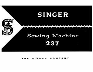 Manual Singer 237 Sewing Machine