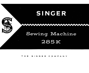 Manual Singer 285K Sewing Machine