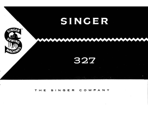 Manual Singer 327 Sewing Machine