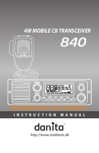 Bedienungsanleitung Danita 840 Transceiver