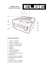 Manual de uso Elbe CR-932 Radiodespertador