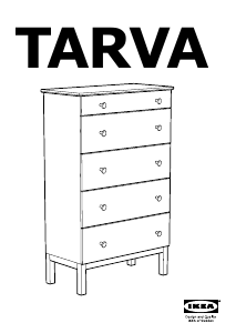 Priručnik IKEA TARVA (5 drawers) Komoda