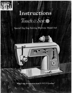 Manual Singer 626 Sewing Machine