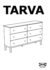 사용 설명서 이케아 TARVA (6 drawers) 드레서