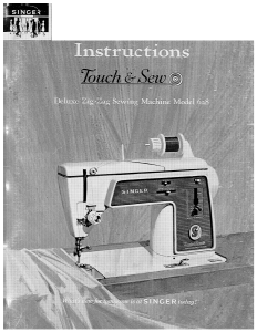 Manual Singer 628 Touch & Sew Sewing Machine