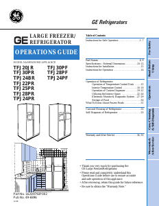 Manual GE TFJ27PFXBWW Fridge-Freezer