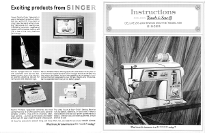 Manual Singer 630 Touch & Sew Sewing Machine