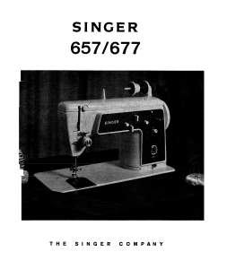 Manual Singer 657 Sewing Machine