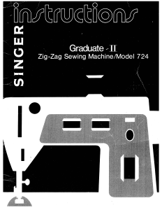 Manual Singer 724 Graduate II Sewing Machine