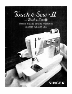 Manual Singer 755 Sewing Machine