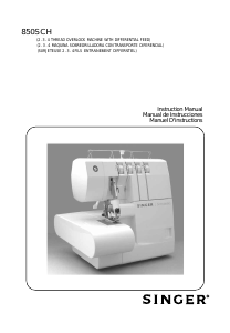 Manual de uso Singer 850SCH Máquina de coser