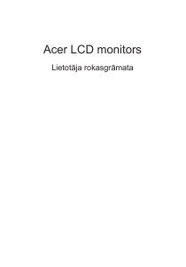 Rokasgrāmata Acer B226HQLG Šķidro kristālu monitors