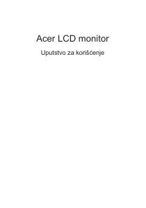 Priručnik Acer B226HQLG LCD zaslon