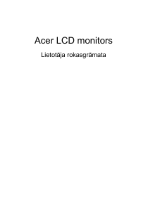 Rokasgrāmata Acer B227QA Šķidro kristālu monitors
