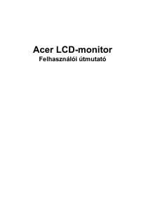 Használati útmutató Acer B227QD LCD-monitor