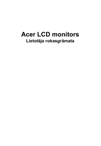 Rokasgrāmata Acer B227QD Šķidro kristālu monitors