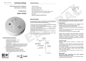 Instrukcja Eltcrac RCS420 Czujnik dymu