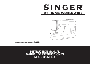 Manual de uso Singer 2639 Protege Máquina de coser